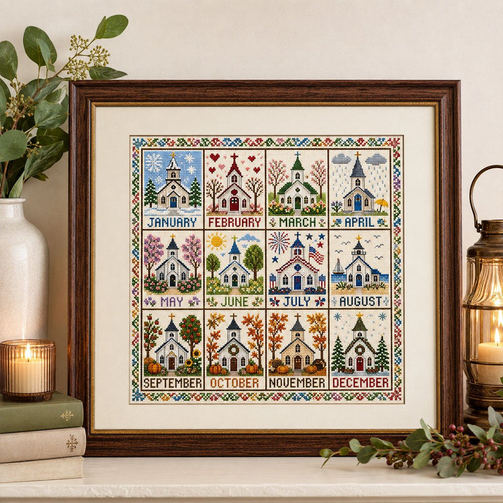 ๐ฅ LAST DAY 49% OFF - 12-Month Cross Stitch Kit