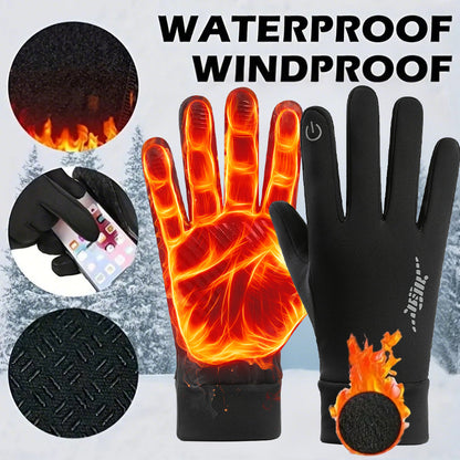 🔥Outdoor Winter Touchscreen Gloves | Windproof | Full-Finger | Fleece-Lined | Unisex