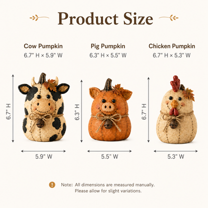 🍂 Pumpkin Friends™ Fall Decor Set – Create a Cozy Farmhouse Autumn Home This Season