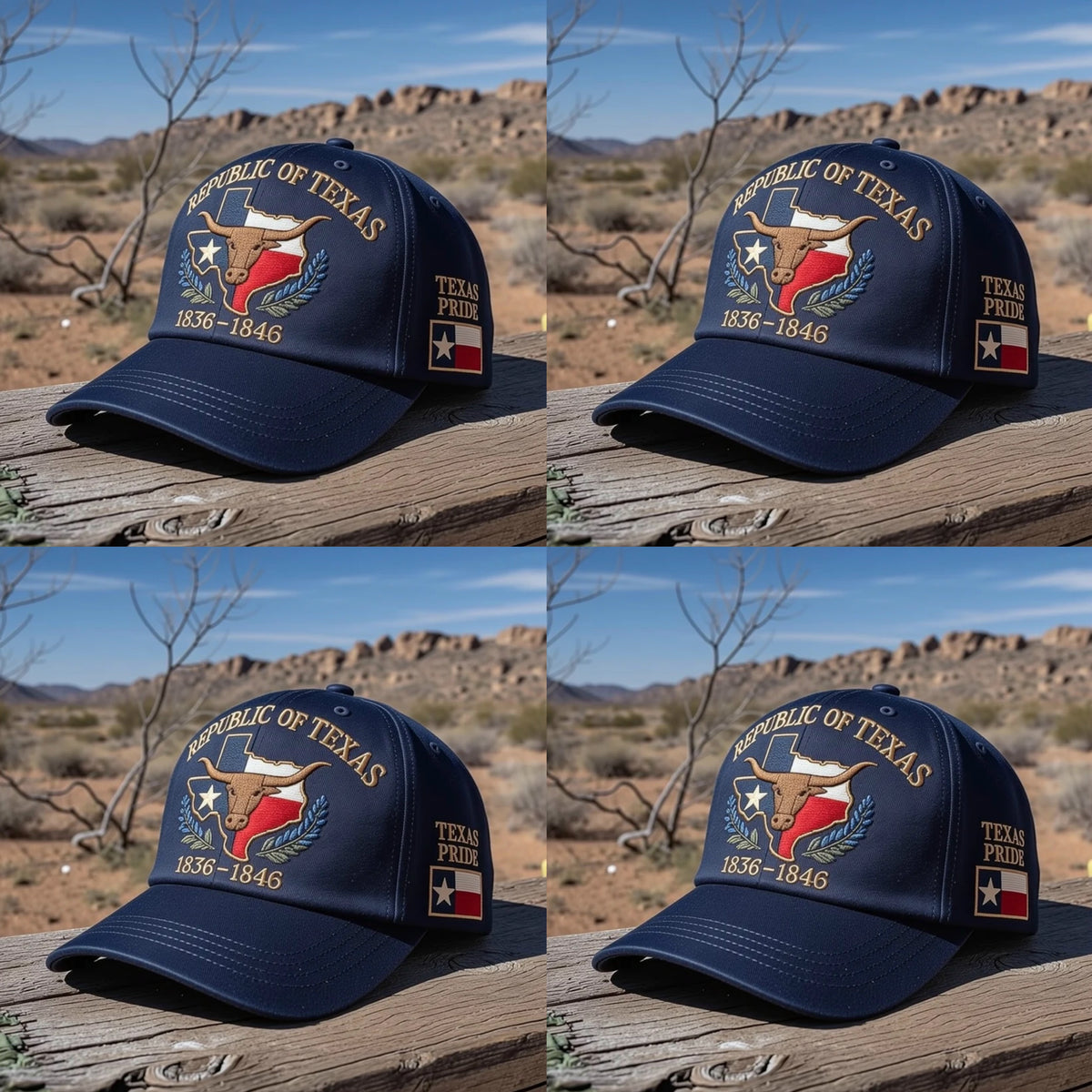 Texas Pride Runs Deep 🤠 – Republic of Texas Heritage Embroidered Hat