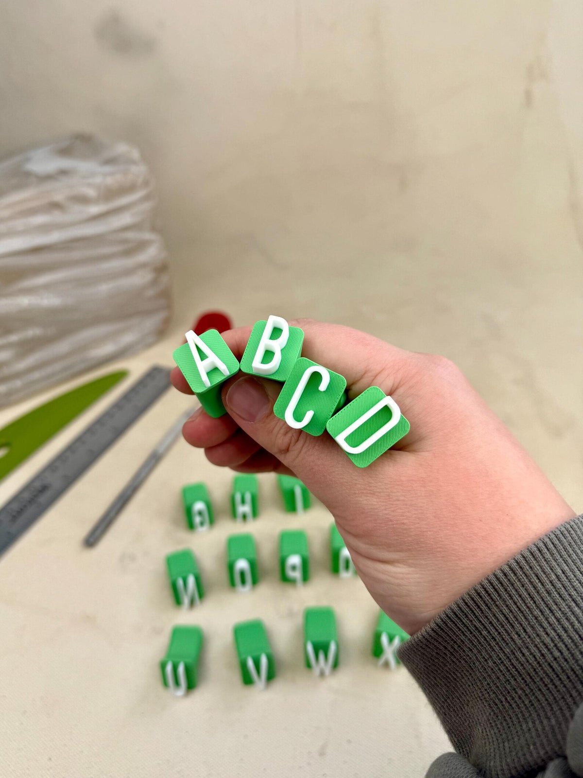 🔥LAST DAY 49% OFF-Uppercase and Lowercase Alphabet & Number Clay Stamp Sets