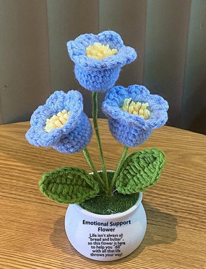 Hand Made To Your Mom Sister Aunt Friend Family Mother's Day Birthday Spiritual Support Crochet Flowers
