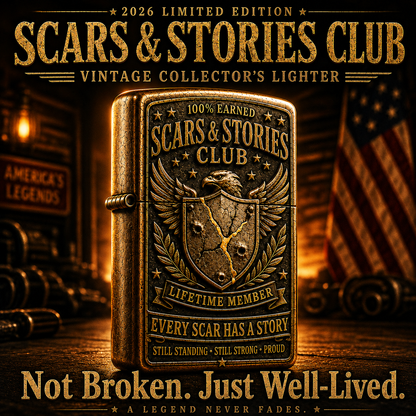 🦅 Scars & Stories Club Vintage Lighter | 2026 Limited Edition Collectible Metal Lighter