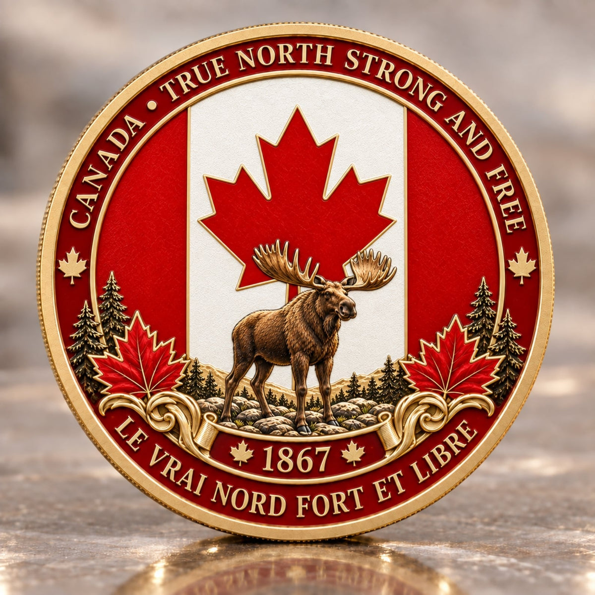🍁Canada 160th Anniversary “A Mari Usque Ad Mare” Commemorative Coin