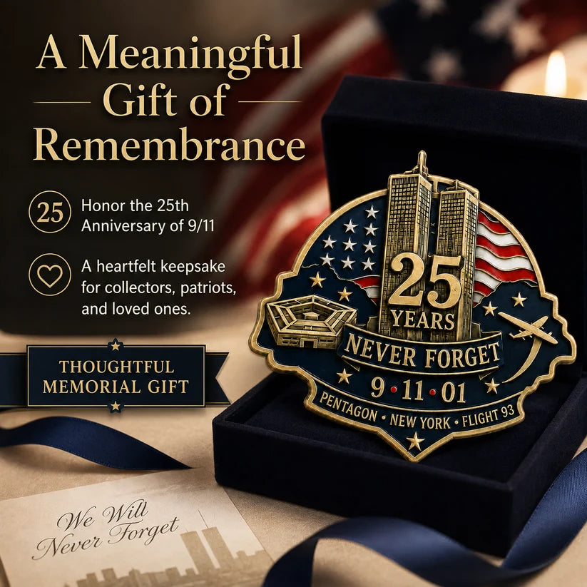 🕯️ 9/11 "New York • Pentagon • Flight 93" 25th Anniversary Remembrance Pin