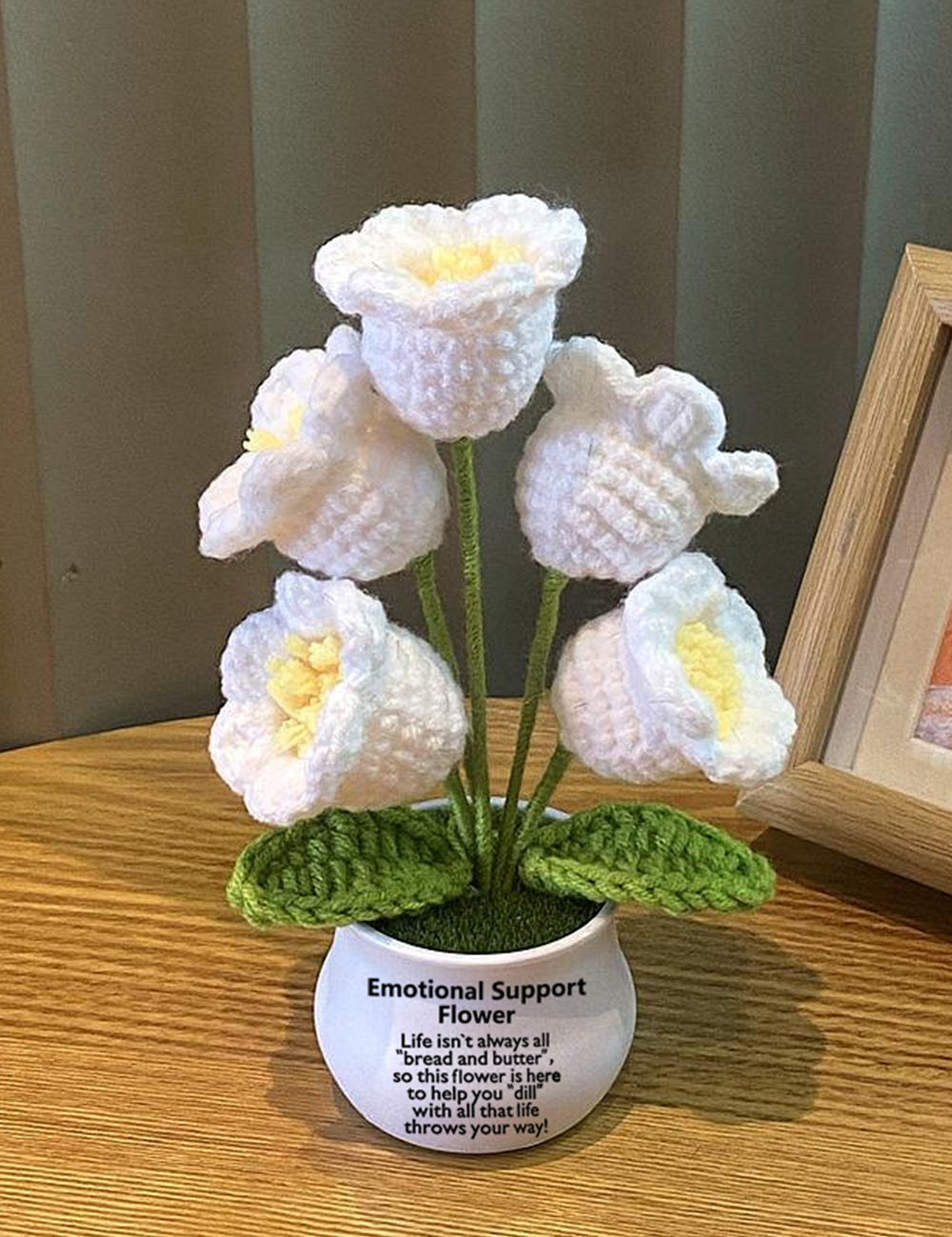 Hand Made To Your Mom Sister Aunt Friend Family Mother's Day Birthday Spiritual Support Crochet Flowers