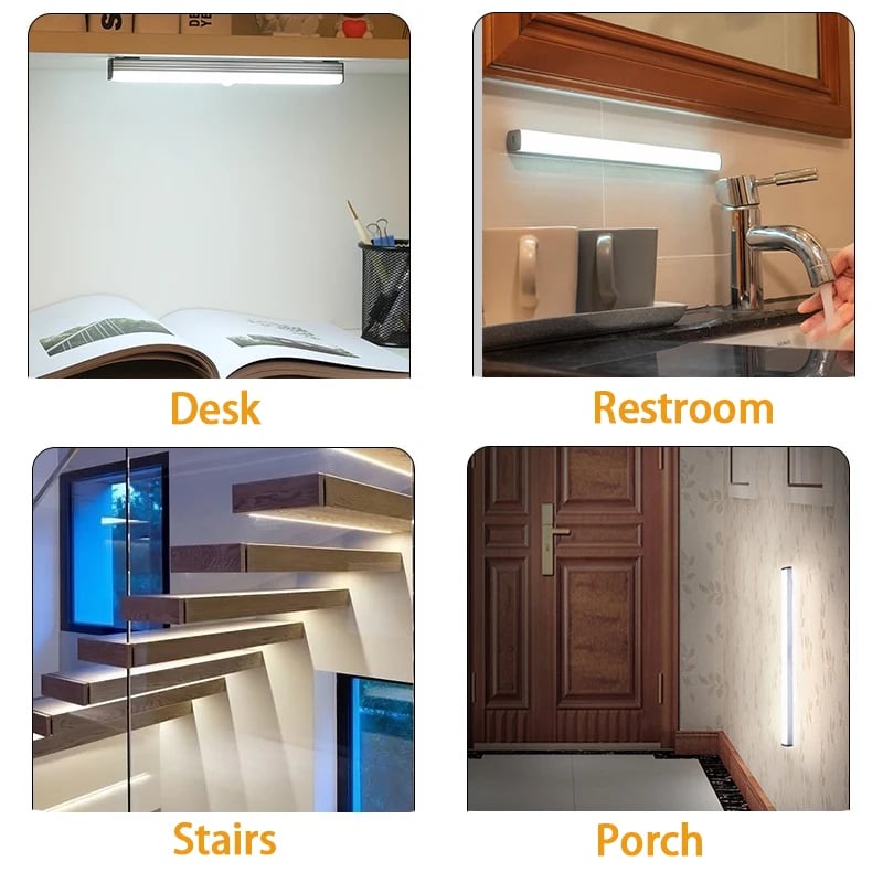 🔥LAST DAY SALE 49% OFF - 💡 Punch-free Smart Sensor Magnetic Rechargeable LED Lights