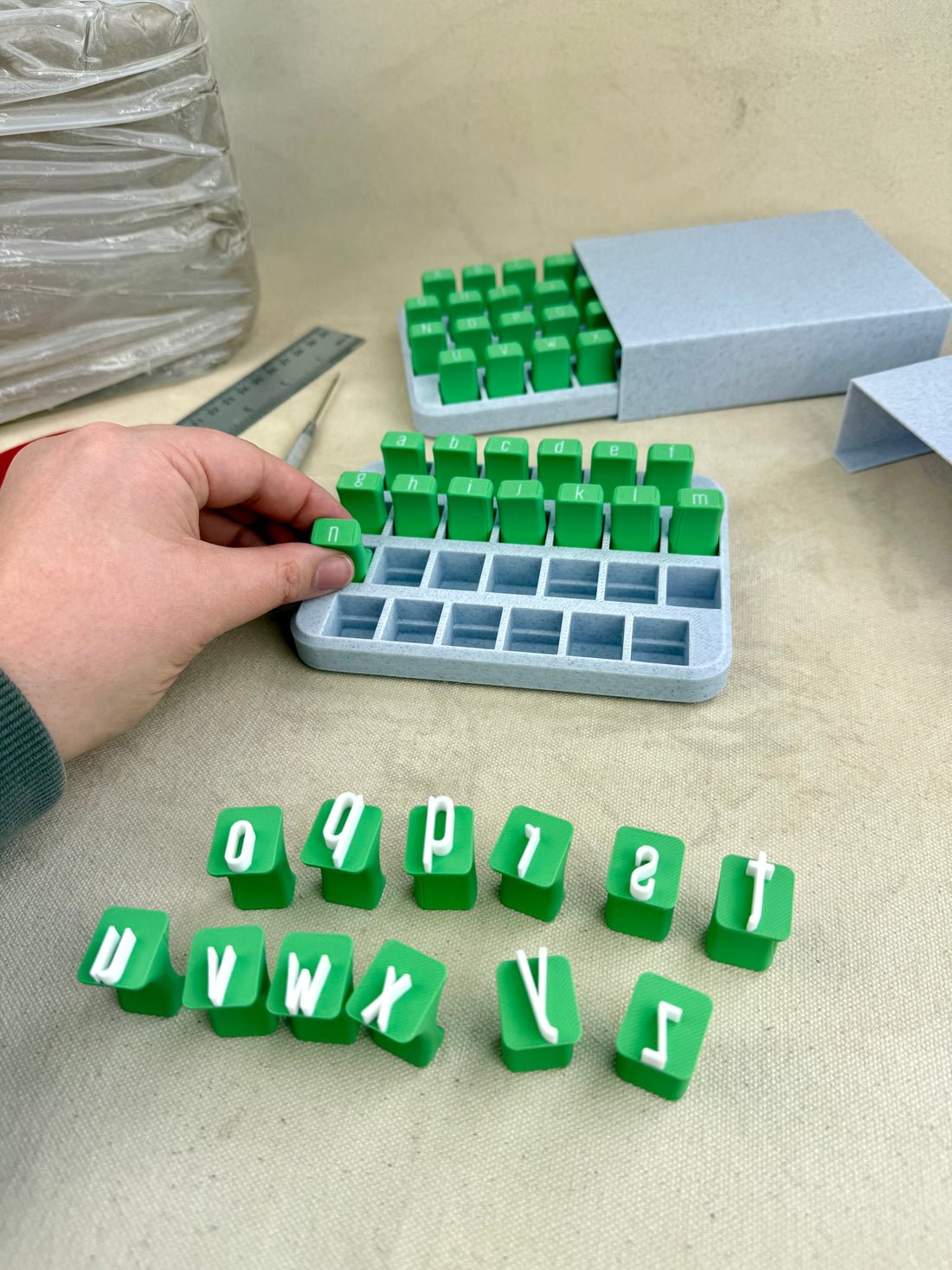 🔥LAST DAY 49% OFF-Uppercase and Lowercase Alphabet & Number Clay Stamp Sets